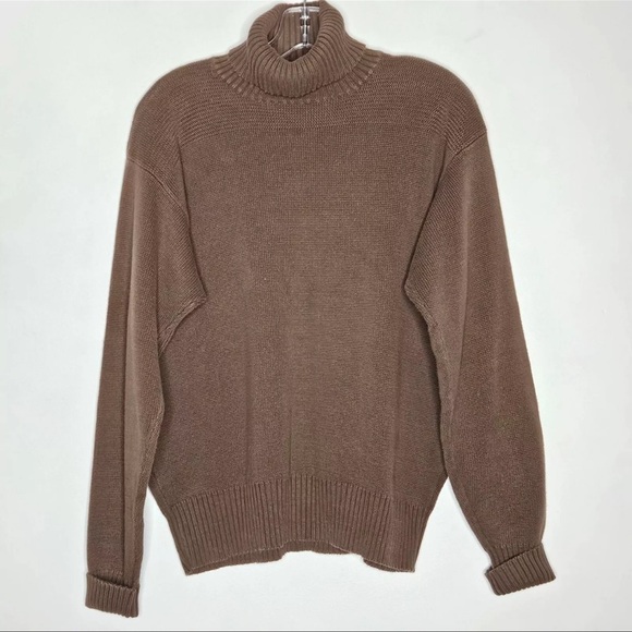 RRL Sweater Mens Medium Cotton Ribbed Turtleneck Double RL Ralph